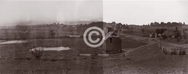 Looking Towards Marye's Heights, Fredericksburg, 1864. Creator: Andrew Joseph Russell.