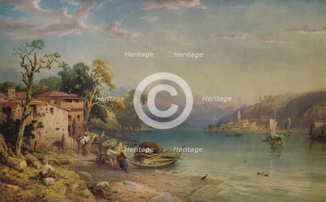'Looking towards Bellagio', c1845. Artist: Thomas Miles Richardson II.