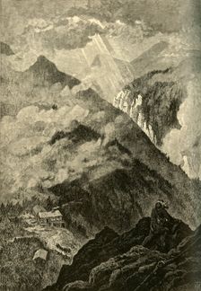 Looking Towards Smuggler's Notch, from the Nose 1874. Creator: W. J. Linton
