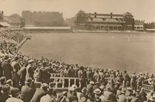 Looking Towards The Pavilion From The Mound Stand At World-Famous Lord's c1935. Creator: Unknown