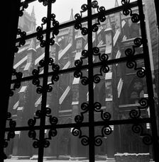 Looking towards the south facade of the nave of Westminster Abbey, 1946-1999. Creator: John Gay