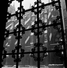 Looking towards the south facade of the nave of Westminster Abbey, 1946-1999. Creator: John Gay