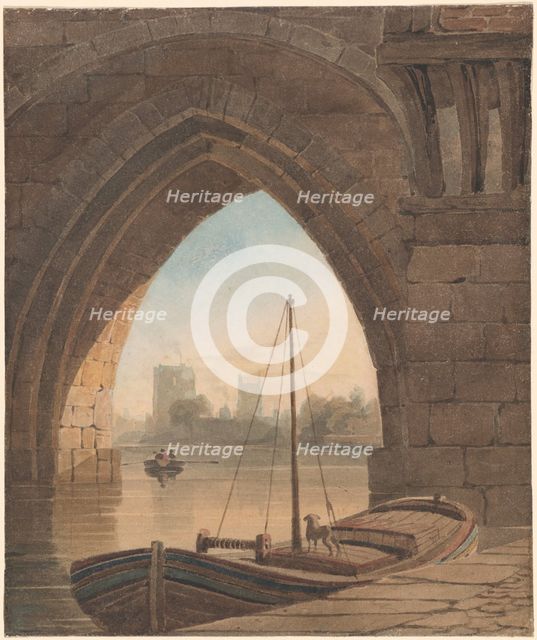 Looking under the Bridge. Creator: John Varley I.