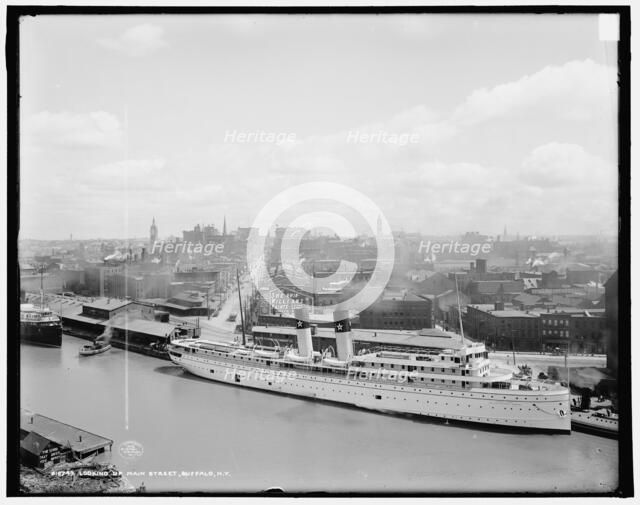 Looking up Main Street, Buffalo, N.Y., c1905. Creator: Unknown.