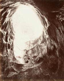 Looking Up Pluto's Chimney, 1865-66, printed ca. 1876. Creator: Carleton Emmons Watkins