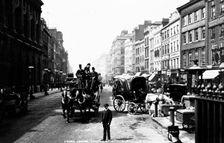 Looking west along the Strand, City of Westminster, London. Creator: Unknown