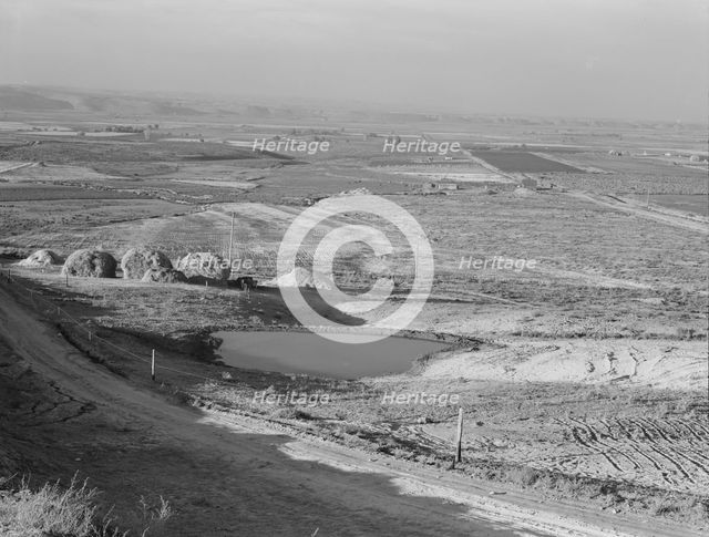 Looking across the Malheur Valley from Lincoln Bench, Malheur County, Oregon, 1939. Creator: Dorothea Lange.