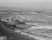 Looking across the Malheur Valley from Lincoln Bench, Malheur County, Oregon, 1939. Creator: Dorothea Lange