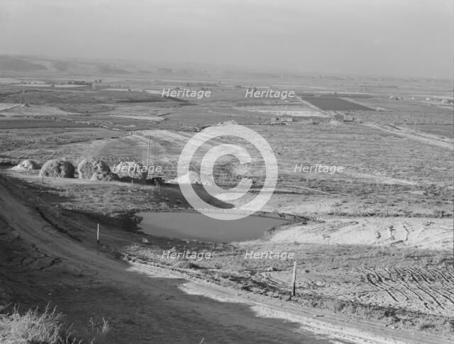 Looking across the Malheur Valley from Lincoln Bench, Malheur County, Oregon, 1939. Creator: Dorothea Lange.