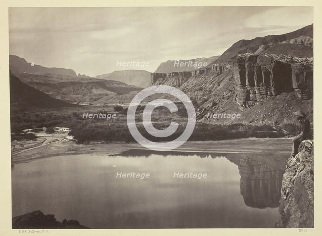 Looking Across the Colorado River to the Mouth of Paria Creek, 1873. Creator: Tim O'Sullivan.