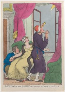 Looking at the Comet till You Get a Crick in the Neck, September 20, 1811., September 20, 1811. Creator: Thomas Rowlandson