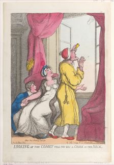 Looking at the Comet till You Get a Crick in the Neck, September 20, 1811., September 20, 1811. Creator: Thomas Rowlandson
