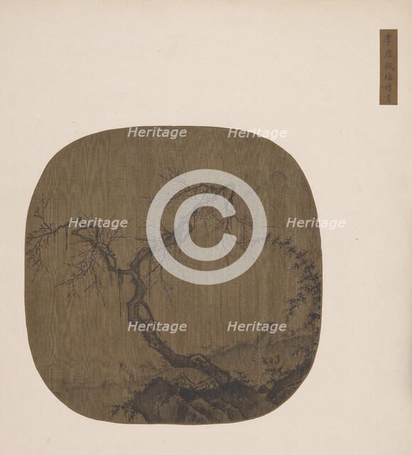 Looking at Flowering Plums and Reading, Ming dynasty, 14th-15th century. Creator: Unknown.