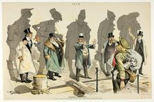 Looking Backward, from Puck, n.d. Creator: Joseph Keppler