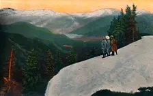 Looking down from Mount Rainier c1916. Artist: Asahel Curtis