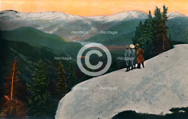 'Looking down from Mount Rainier', c1916. Artist: Asahel Curtis.