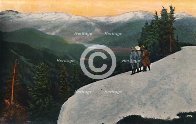 'Looking down from Mount Rainier', c1916. Artist: Asahel Curtis.
