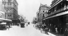 Looking down Queen Street past Edward Street towards The Bight 1900. Creator: Unknown