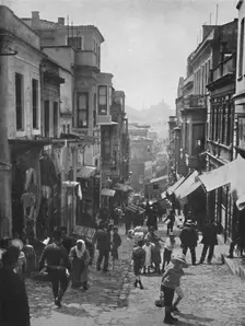 Looking down Step Street, Constantinople 1913