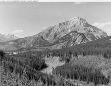 Looking down Spray Valley, Alberta, Canada, between 1900 and 1906. Creator: Unknown