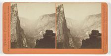 Looking Down the Valley from Union Point, Yosemite, 1861/76. Creator: Carleton Emmons Watkins