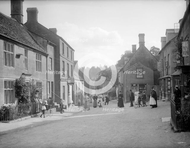 Looking down the main village street, Blockley, Gloucestershire, c1860-c1922. Artist: Henry Taunt