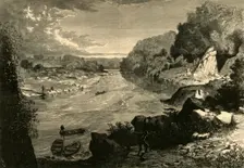 Looking Down the Potomac, from the Chain Bridge 1874. Creator: John Filmer
