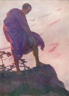 Looking down upon the stream, he stood awhile deep in thought c1912 (1912)