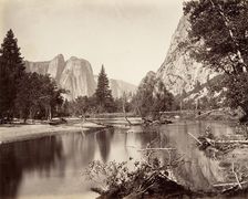 Looking Down Yosemite Valley, ca. 1872, printed ca. 1876. Creator: Carleton Emmons Watkins
