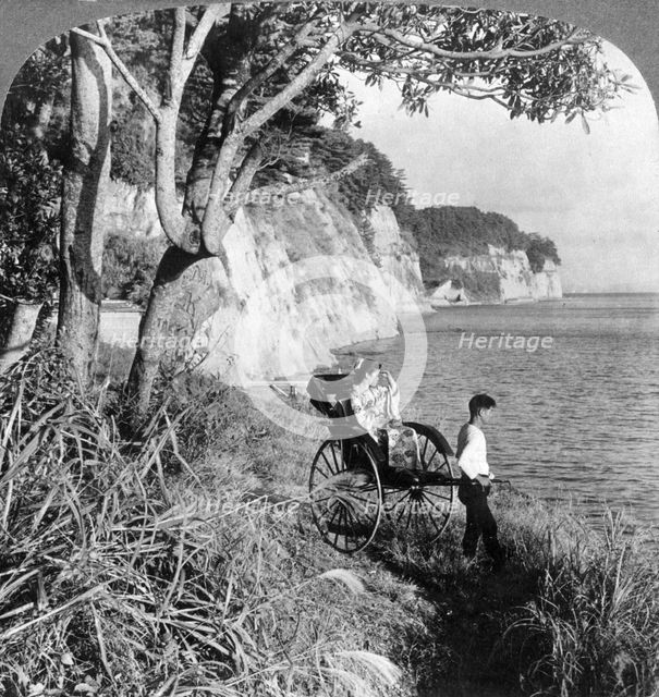 Looking east over 'Mississippi Bay', near Yokohama, Japan, 1904.Artist: Underwood & Underwood