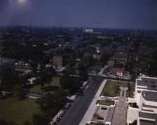 Looking east toward Rackham Building, Detroit, Mich. , 1942. Creator: Arthur S Siegel