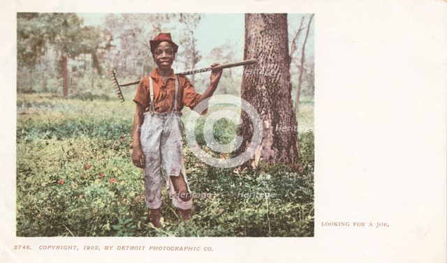 Looking for a Job, 1900 - 1902. Creator: Detroit Publishing Company.
