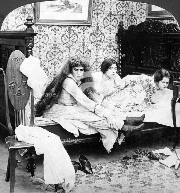 'Looking for a Man'.Artist: American Stereoscopic Company