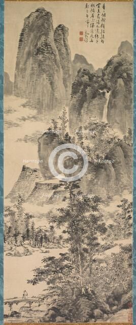 Looking for a Monastery in the Misty Mountains, 1368- 1644. Creator: Chen Shun (Chinese, 1483-1544).