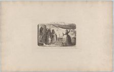 Looking for Lodgings, 1851., 1851. Creator: George Cruikshank