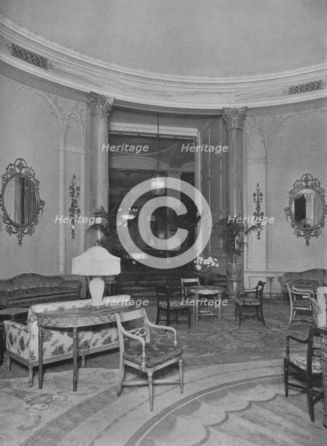 Looking from the Oval Palm Room into the Main Dining Room, Roosevelt Hotel, New York City, 1924. Artist: Unknown.