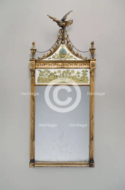 Looking Glass, 1790/1810. Creator: Unknown.