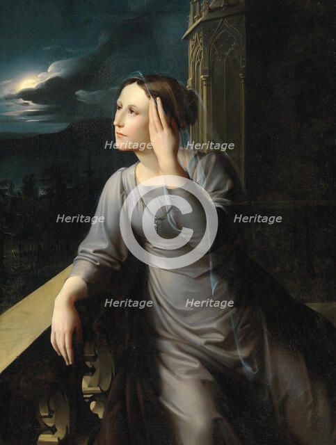 Looking into the distance, First quarter of 19th cen.. Creator: Wach, Karl Wilhelm (1787-1845).