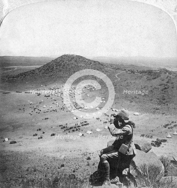 Looking into the Orange Free State, Boer War, South Africa, 1900.Artist: Underwood & Underwood