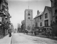 Looking north along Cornmarket Street, Oxford, Oxfordshire, 1885. Creator: Henry Taunt