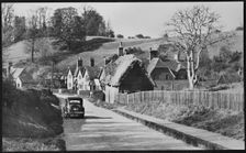 Looking north along Sandhill Close, showing numbers 49-56, Millbrook, Central Bedfordshire, 1940-60. Creator: George R Long