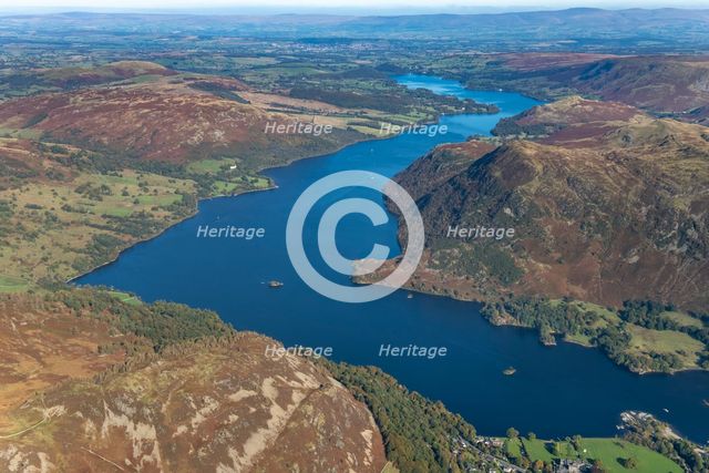 Looking north east along Ullswater, Glenridding, Cumbria, 2024. Creator: Robyn Andrews.