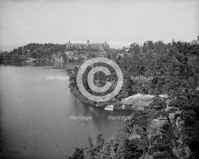 Looking north from Cliff House, Lake Minnewaska, N.Y., between 1900 and 1905. Creator: Unknown.