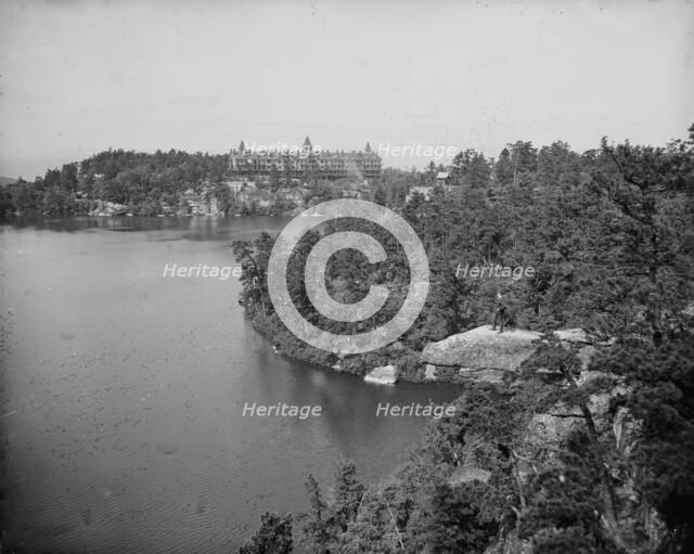 Looking north from Cliff House, Lake Minnewaska, N.Y., between 1900 and 1905. Creator: Unknown.
