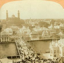 Looking North from the Eiffel Tower, Paris Exposition 1902. Creator: Unknown