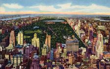 Looking north from the RCA Building, New York City, New York, USA, 1951