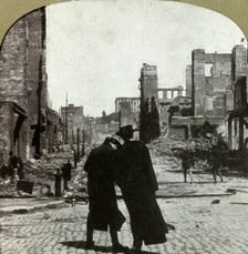 Looking northeast from corner Sutter and Jones Sts. 1906. Creator: Unknown