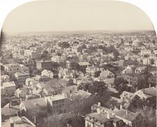 Looking Northwest from Westminster Street, Providence, 1858-1860. Creator: Francis Hacker