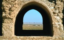 Looking out through an arch, fortress of Al Ukhaidir, Iraq, 1977. Creator: Vivienne Sharp