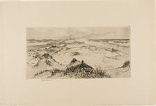Looking Over the Sand Dunes - Easthampton, 1880. Creator: Thomas Moran